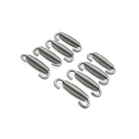 Hihaha 8pcs 60mm Stainless Steel Motorcycle Exhaust Pipe Springs Universal Durable Material