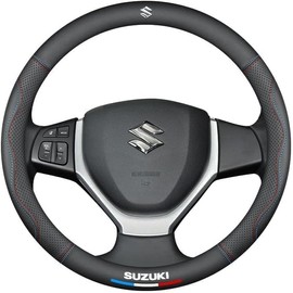 Coche Fundas Volante para Suzuki 2013-2023, Cubierta Volante Protector Duradera Transpirable Antideslizante