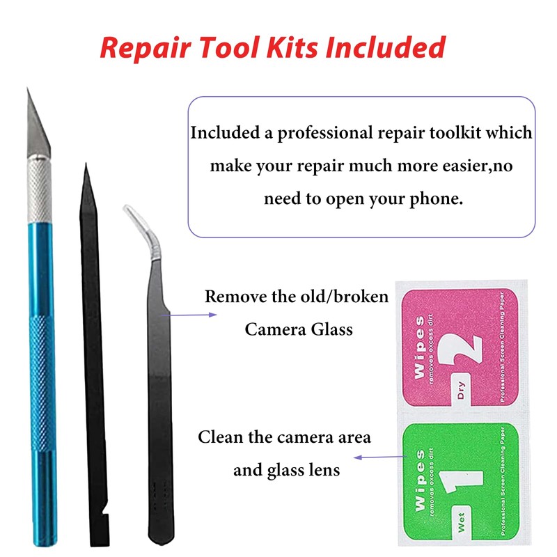 For Pixel 7 Back Rear Camera Glass Lens Replacement Compatible