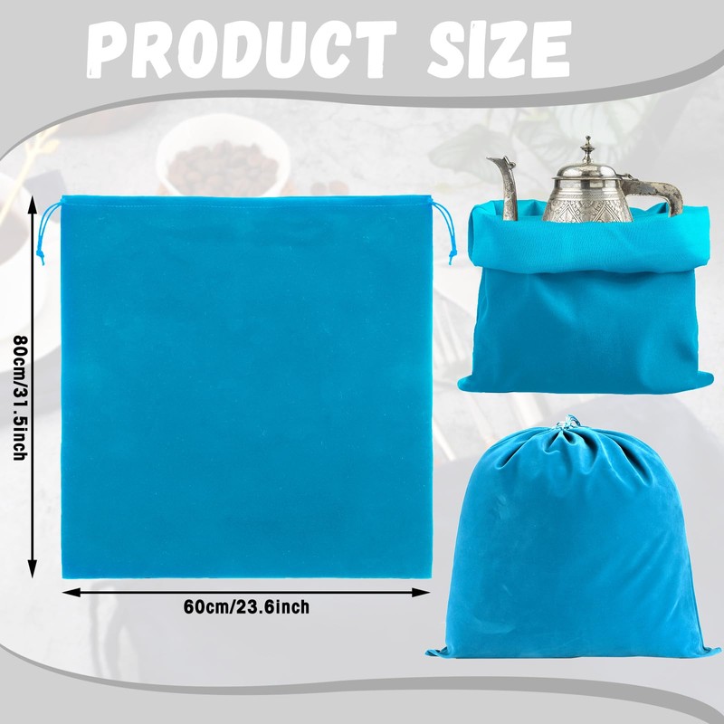 Ferraycle Silver Storage Bags Oversized 24 x 32 Inch Zipper