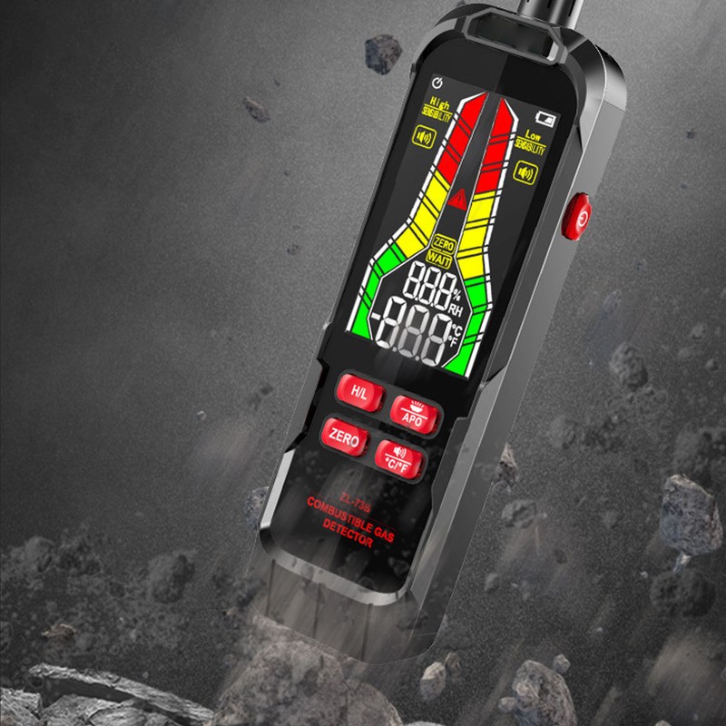 Gas Monitor Meter High Accuracy Multifunctional ABS Portable Gas Leak