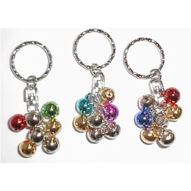 Mode Delacasa Color Bell, 7P (Single Item), Key Chain, Bear Bell, Security Bell, Lost Item, Good Luck, mixed color