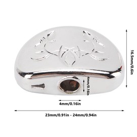 Guitar Tuner Machine Head Buttons, Carved Pattern, 6 Pcs Tuner Buttons with Black White Gasket for Guitar, Lovers