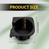Unbranded 2x Front Console Cup Holder Insert Liner Black Fit