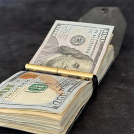 The Cash Wrap Wallet,Wallets for Men Uk,Leather Money Wallet Organizer,Money Wallets for Cash,Leather Coin Purse,Card Holder Wallet,Handy Purse Bands with Magnetic Clasp,Lea-ther Wallets for Men