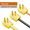 Nema 14-30P 30 Amp 125/250 Volt Angle Plug, Yellow Color,