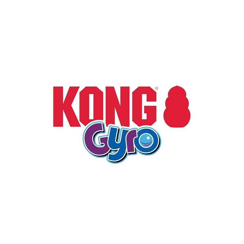 Kong Interactive Gyro Toy, color Rojo con Azul, Chico