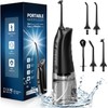  Cordless Water Flosser: 300ML Capacity, 3 Modes, 5 Jet Tips - Portable Electric Dental Pick for Adults, Waterproof Oral Irrigator Cleaning Kit for Gums and Braces