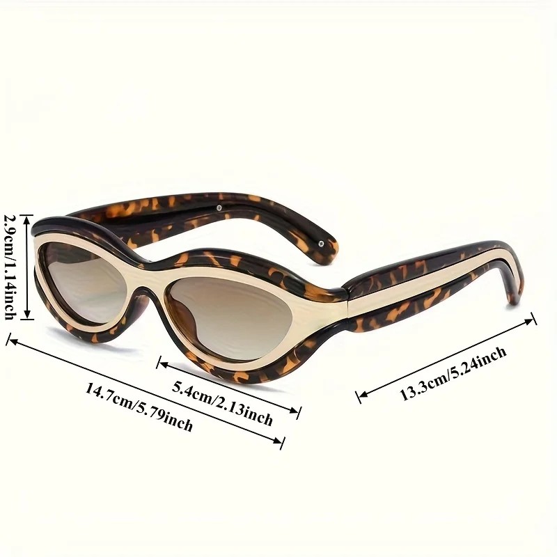 Retro Y2K Athletic Street Fashion - Lightweight Polycarbonate Frame and