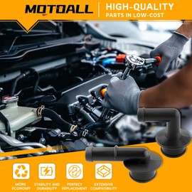 MOTOALL 4854265 Crankcase Vent Tube Breather Hose & 53013360AA Vent Valve Elbows Grommet Kit Fit for Jeep Wrangler Grand Cherokee 1997-2004 Replaces 2946079