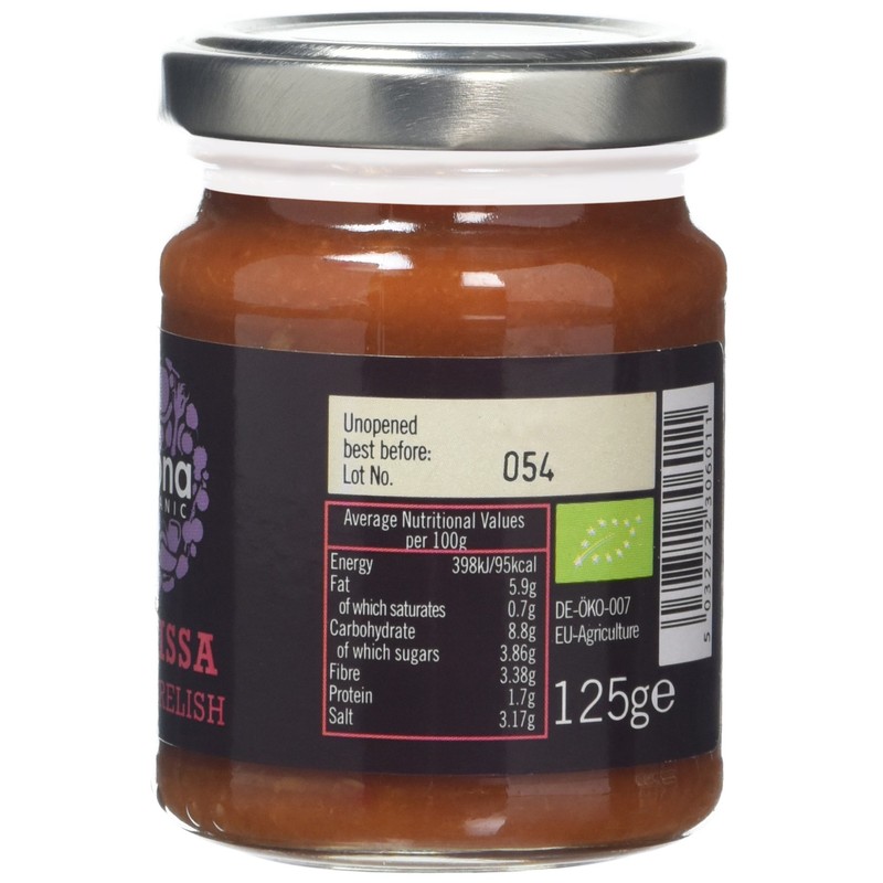Biona Organic Harissa Chilli Relish, 125g