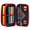 FC Bayern München FCB Double Pencil Case with Stripes Design
