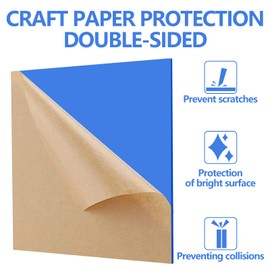 Frddiud 3 Blue Transparent Acrylic Sheets, 12 x 12 x 1/8 Inch Laser Cutting Sheets for DIY Projects, Crafts, Art Display, Signs