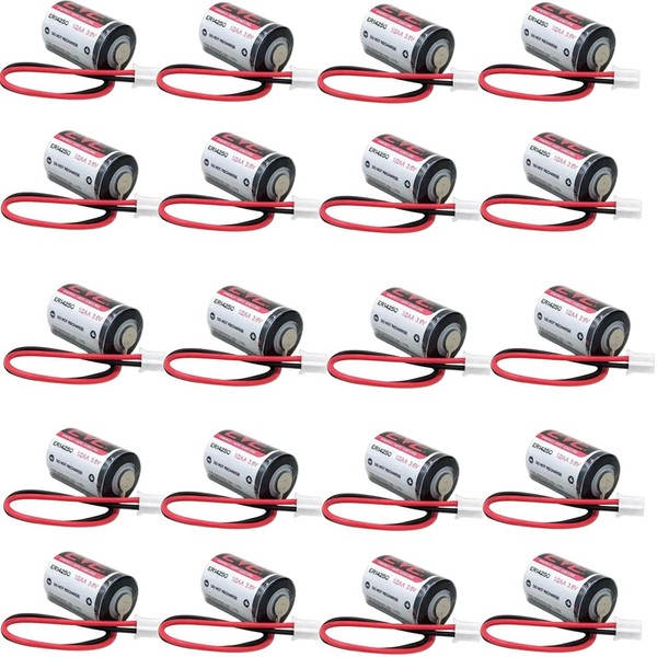 KANGLEUS (20-Pack) Eve ER14250 1/2AA 3.6V 1200mAh Lithium Battery Energy