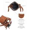 DELUXITY | Crossbody Purse Bag | Functional Multi Pocket Double
