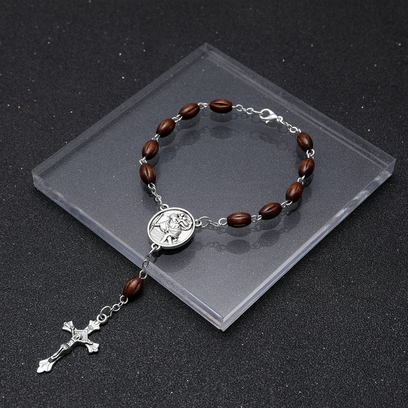 Fritz Cox Car Rosary Necklace The Ideal Travel Companion (Wood)