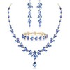 EVER FAITH Mujer Set de Joyería Cristal Austriaco Bola de