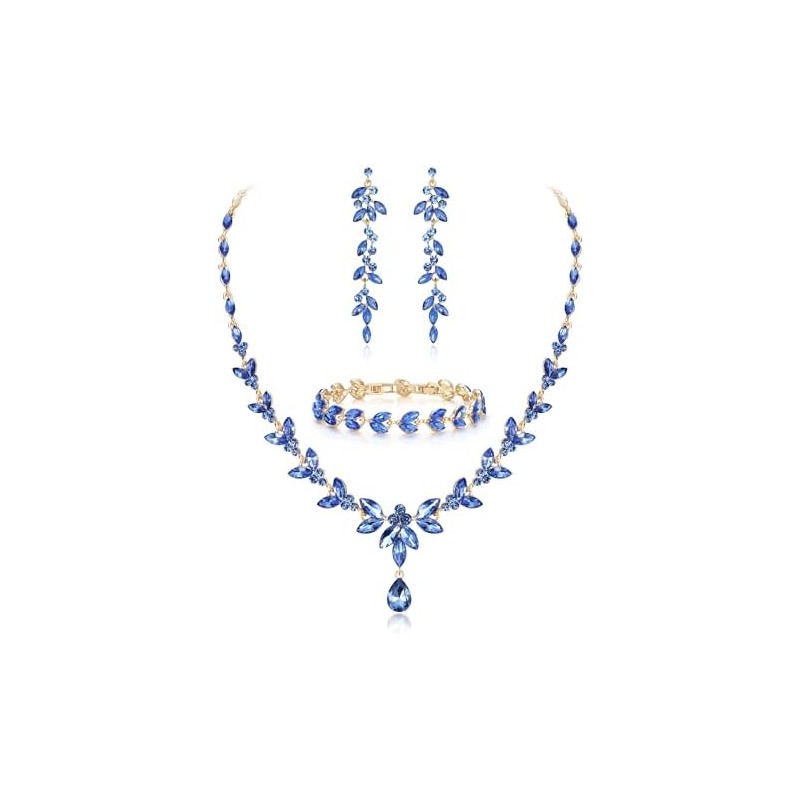 EVER FAITH Mujer Set de Joyería Cristal Austriaco Bola de