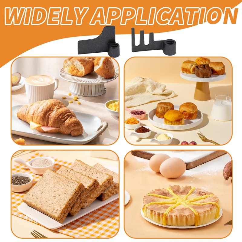 2PCS Bread Maker Paddle, Flat Kneading Paddle Rye Kneading Paddle