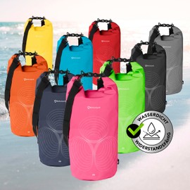 #DoYourOutdoor Dry Bag | Waterproof Backpack | Waterproof Bag & Pack Sack | 2L 5L 10L 20L 30L Dry Bag in 2 Styles and Many Colours | Ideal for Boat, Kayak, Fishing and Camping, Pink, sonar