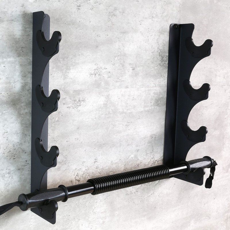 Lovind Horizontal Barbell Rack 4 Bars Holder Wall Mounted Barbell