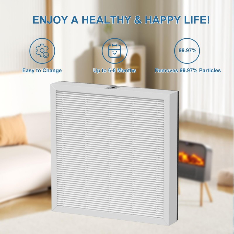 2 Pack AH300 True HEPA Air Filter Replacement Compatible with