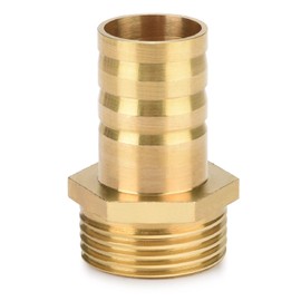 Drado Brass Hose Nozzle Brass Hose Connection Plug Adapter 3/4 Inch Male x 3/4 Inch Nozzle (19 mm) Pack of 1