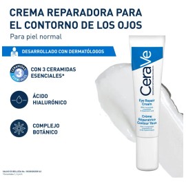 2 Crema Reparadora Cerave Contorno De Ojos Niacinamida 14 Ml