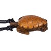 BlueRica Hand Carved Wood Sea Turtle on Adjustable Black Cord