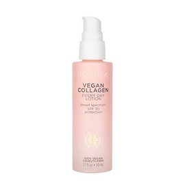 Pacifica Beauty Vegan Collagen SPF 30 Broad Spectrum Sunscreen Every Day Face Lotion, UVA/UVB Protection for All Skin Types, Lightweight Formula, Moisturizing+Hydrating, Cruelty Free, White, 1.7 Fl Oz