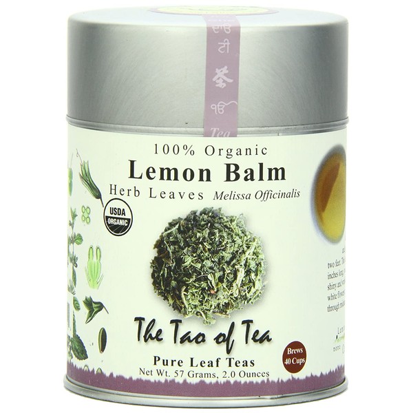 The Tao of Tea, Lemon Balm Herbal Tea, Loose Leaf, 2.0 Ounce Tin