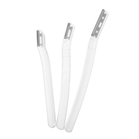 FOMIYES 3pcs Eyebrow Razor Transparent Facial Hair Removal Tool for Beginners Precision Eyebrow Shaper for Men Women for Travel and Quick Touch Ups