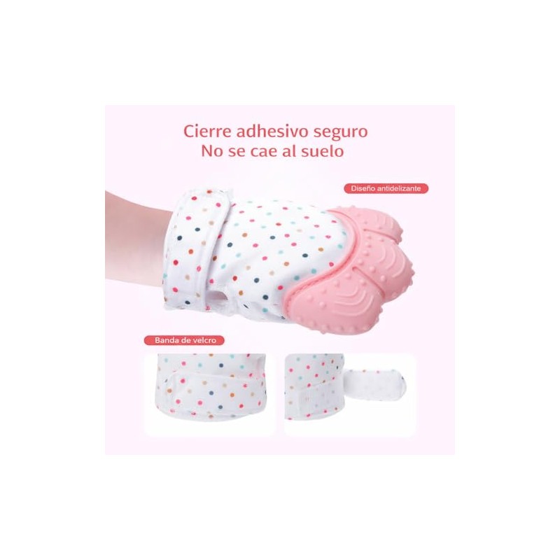 Guantes de Silicona para Bebés, Guantes de Dentición para Bebés,