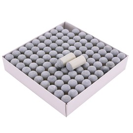 CENPEK 100Pcs 13mm Billiard Cue Tips, Soft Billiard Replacement Cue Tip Snooker Pool Cue Ferrule Tips