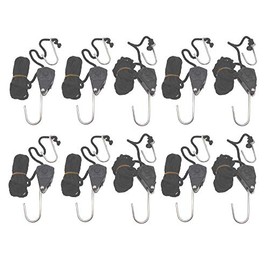 Grow Light Hanger Adjustable 1/8 inch Rope Hanger w Open S Query Hooks (Pack of 10-5 Pairs)