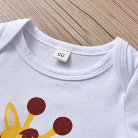 Infant Baby Girls Clothes Newborn Fall Outfit Long Sleeve Romper Pant Hat 3pcs Outfit Set - Yellow Newborn