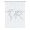 Kleine Wolke Shower Curtain PEVA Black 180 x 200 cm