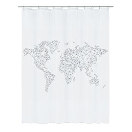 Kleine Wolke Shower Curtain PEVA Black 180 x 200 cm