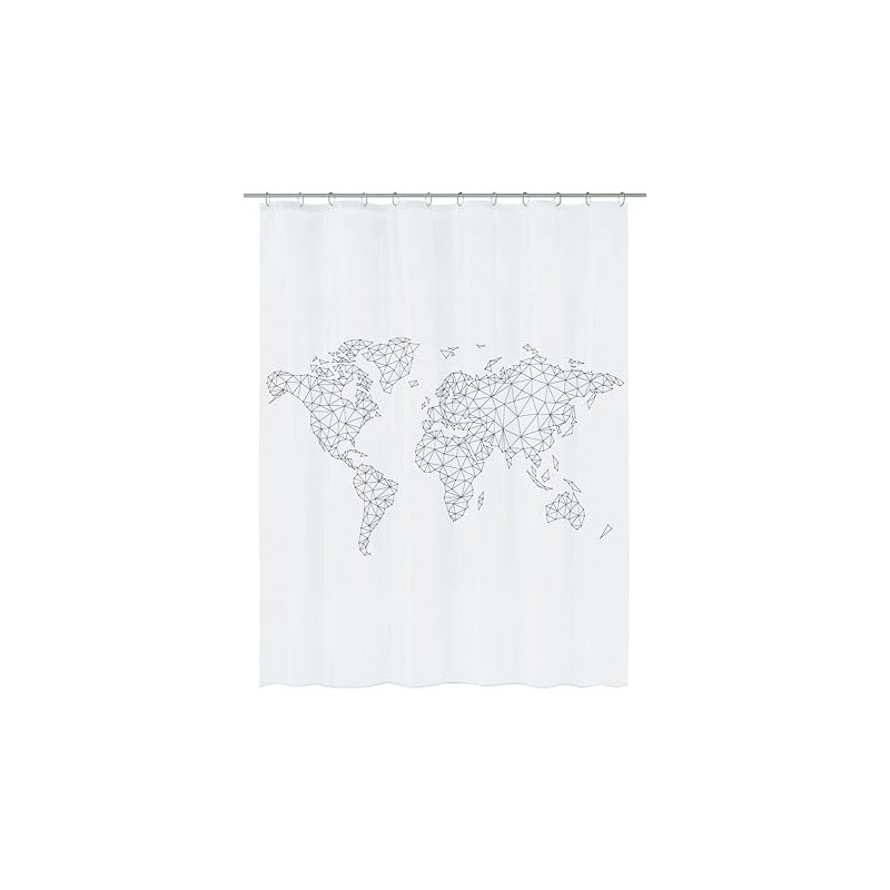 Kleine Wolke Shower Curtain PEVA Black 180 x 200 cm