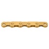 KMC Bicycle Chain, Flat Top, TiN Gold, 126 Links, Waxed,