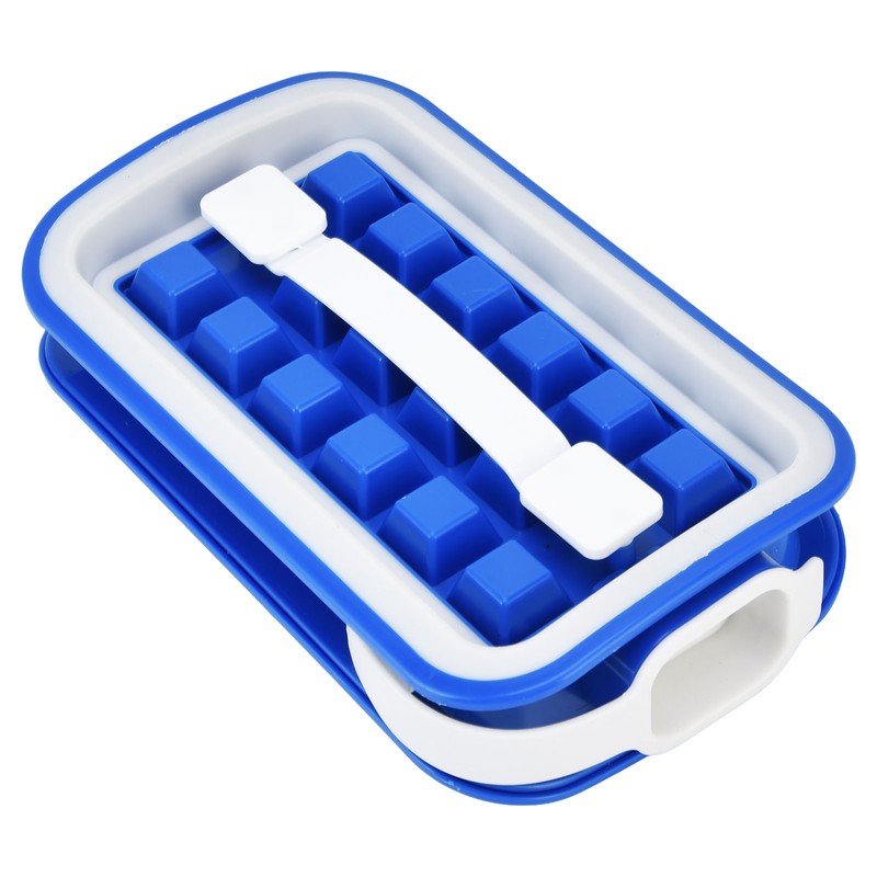 Ice Cube Tray Stretchable Easily Cleaning Saving Space Ice Making