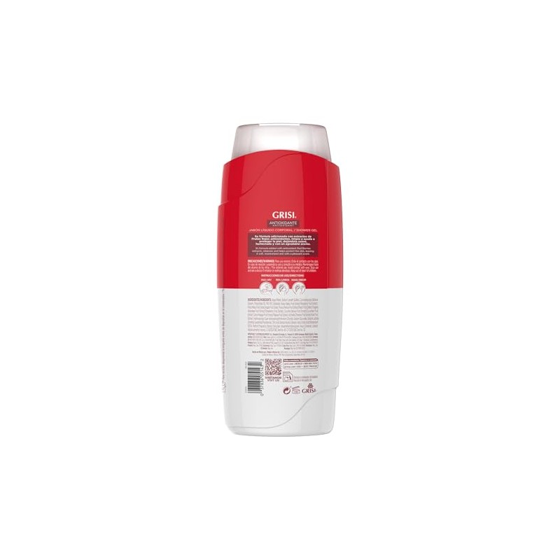 Grisi Shower Gel Frutos Rojos Jabón Líquido Corporal Fórmula Antioxidante