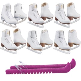 Jackson Ultima Figure Ice Skates Finesse JS450 / Medium to Wide/Adult 7 Bundle with Bag and Guardog Skate Guards