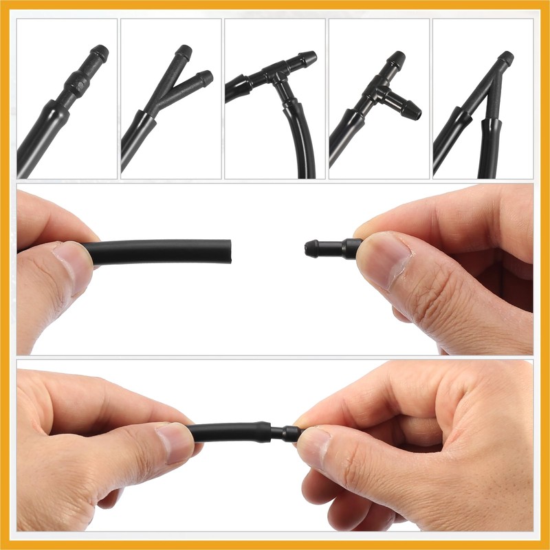 Partuto Front Windshield Wiper Nozzles Kit for Toyota Tacoma with