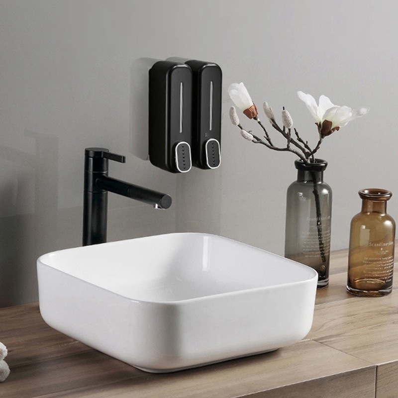 Soap Dispenser Wall Mount, 300ml ABS Easy to Install Manual