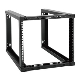 Tecmojo 9U Fixed Wall Mount Network Rack 15.8inch Depth Open Frame for Server Data/AV/IT/Communication/Computer Equipment/Patch Panel Heavy Duty