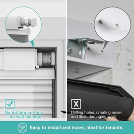 Changshade No Drill Custom Top Down Bottom Up Cellular Shades, No Tools Light Filtering Cordless Honeycomb Shades for Home,Thermal Insulation Blinds for Bedroom,Office,Living Room,Easy to Install