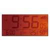 RHYTHM 8RZ161SR07 Alarm Clock, Radio Clock, Electronic Sound Alarm, Temperature,