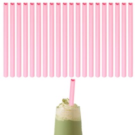 20 Pieces Pink Heart Shaped Straws, Reusable Plastic Straws, Cute Pink Heart Shaped Plastic Drinking Straw, 7mm Diameter, 23cm Length, BPA-Free, for Valentine’s Day,Bridal Showers & Parties.