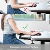 Adjustable Arm Rest for Desk Ergonomic Extendable Armrest Pad Rotating